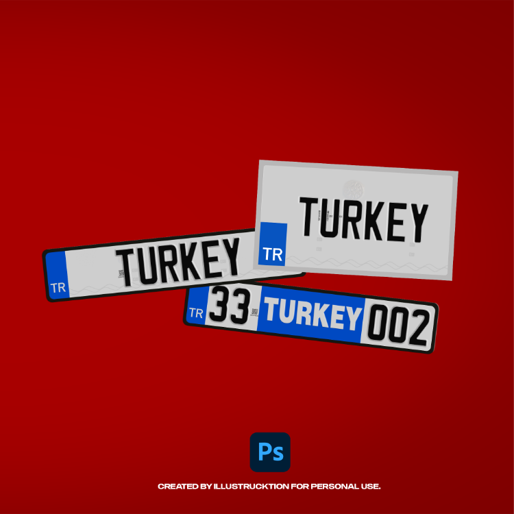 Illustrucktion Turkey License Plate Pack