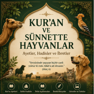 Kur'an ve Sünnette Hayvanlar – Ayetler, Hadisler ve İbretler | 160 Sayfalık E-Kitap