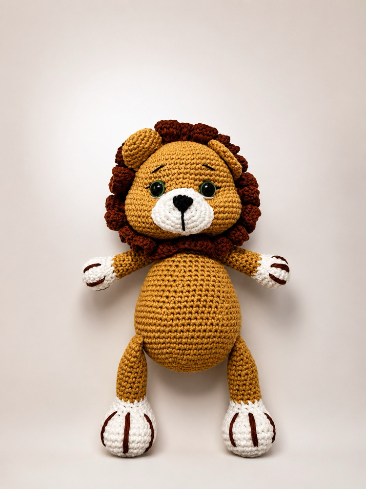 Amigurumi Aslan  | El Yapımı Organik Oyuncak