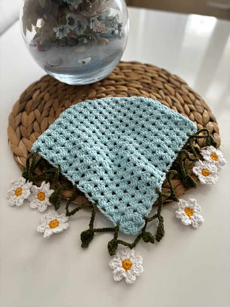 Papatyalar  taçlı bandana 