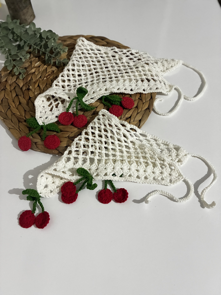 Kirazlı anne kız bandana