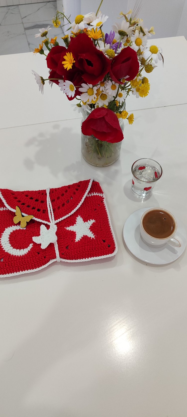Türk bayrağı kitap kılıfı