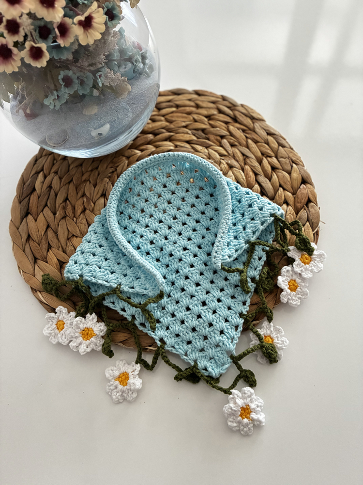 Papatyalar  taçlı bandana 