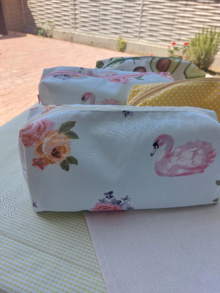 Flamingo desen makyaj çantası/organizer