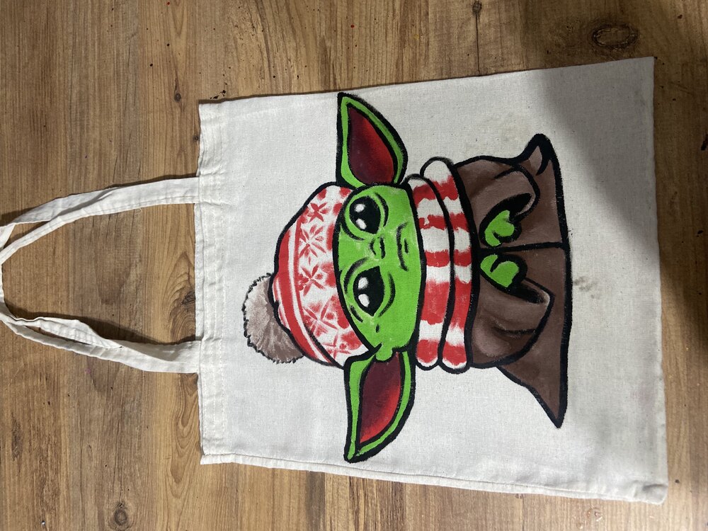 Baby yoda bez çanta