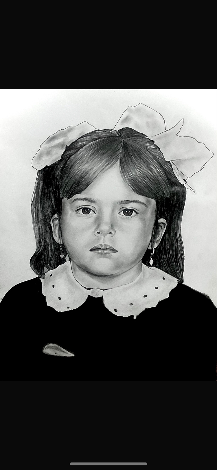 Karakalem portre çizimi