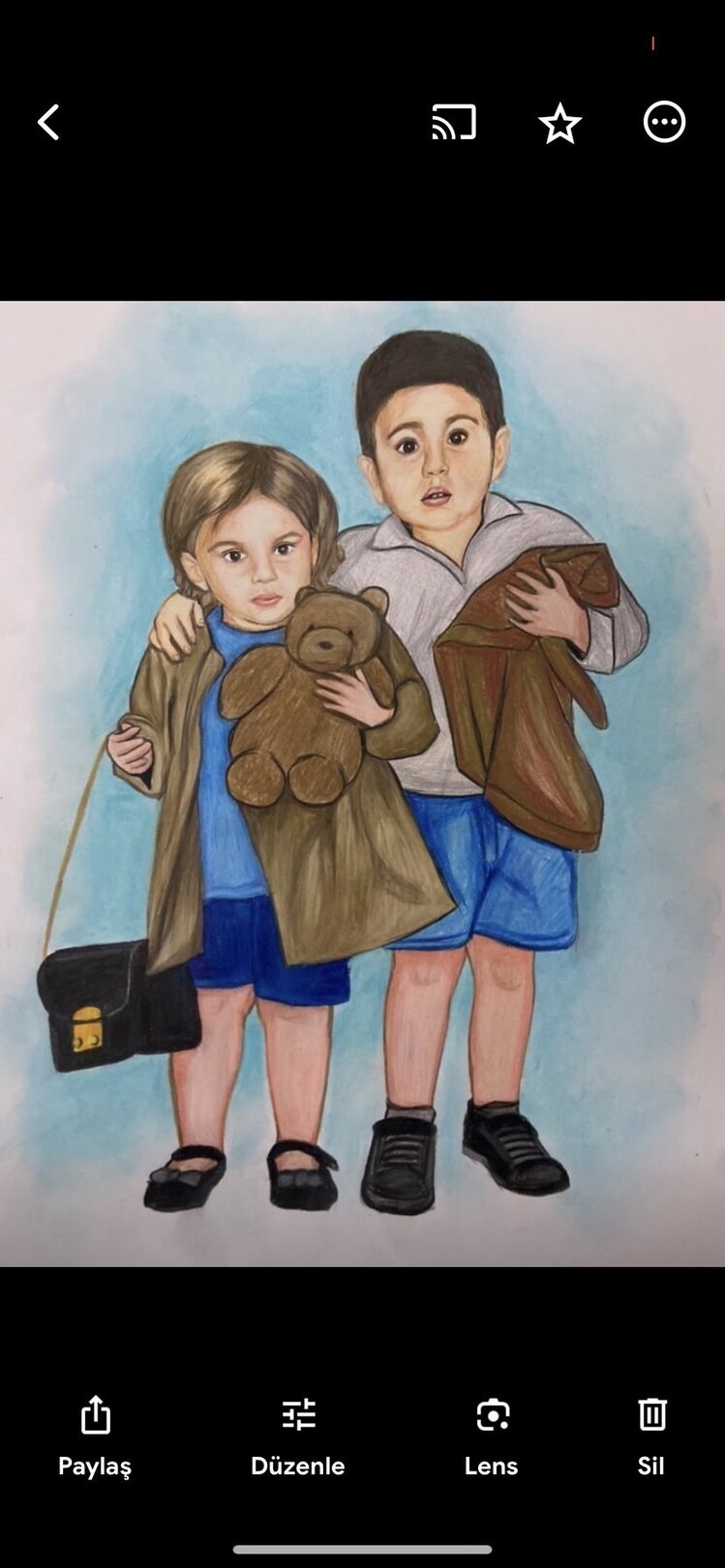 25x35 cm küçüklük birleştirme (çerçeveli)