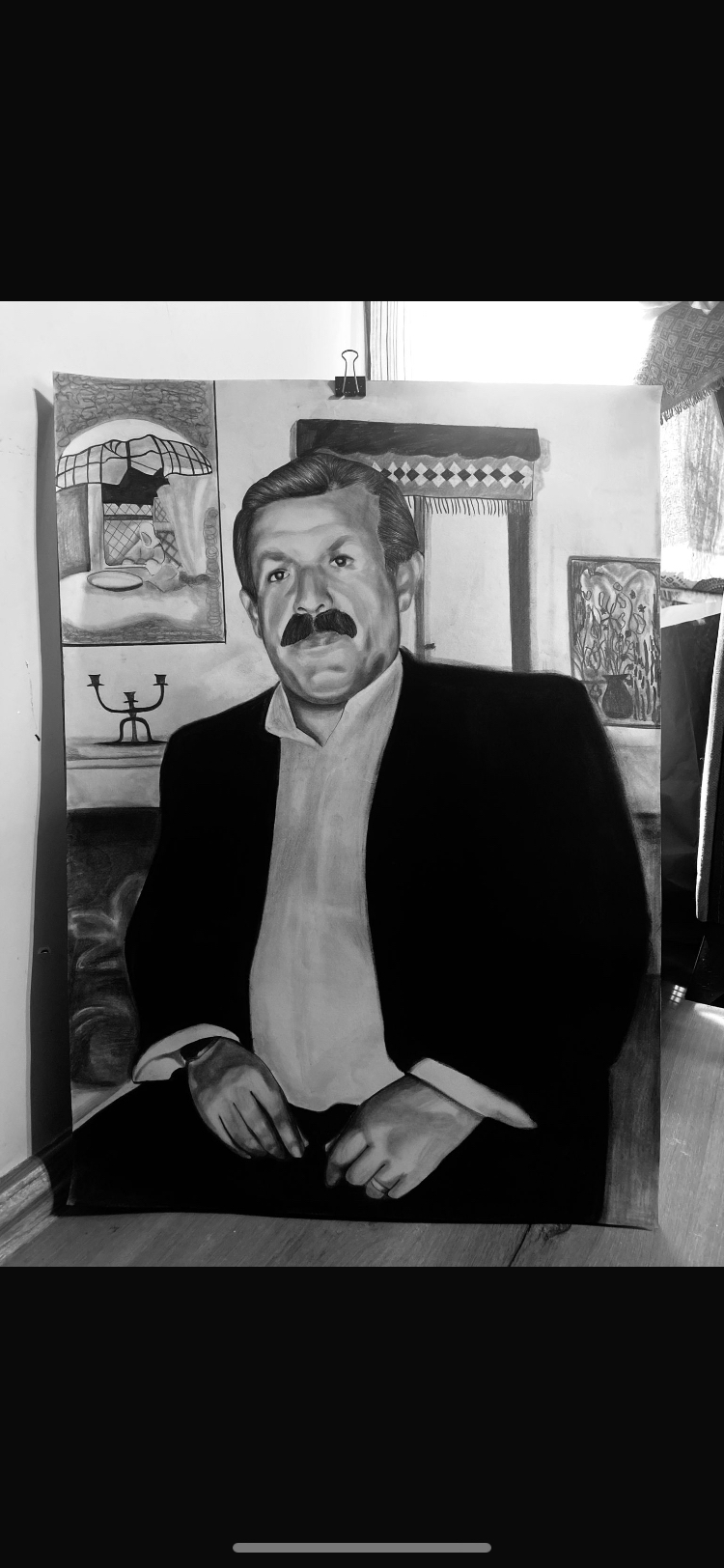 Karakalem portre çizimi