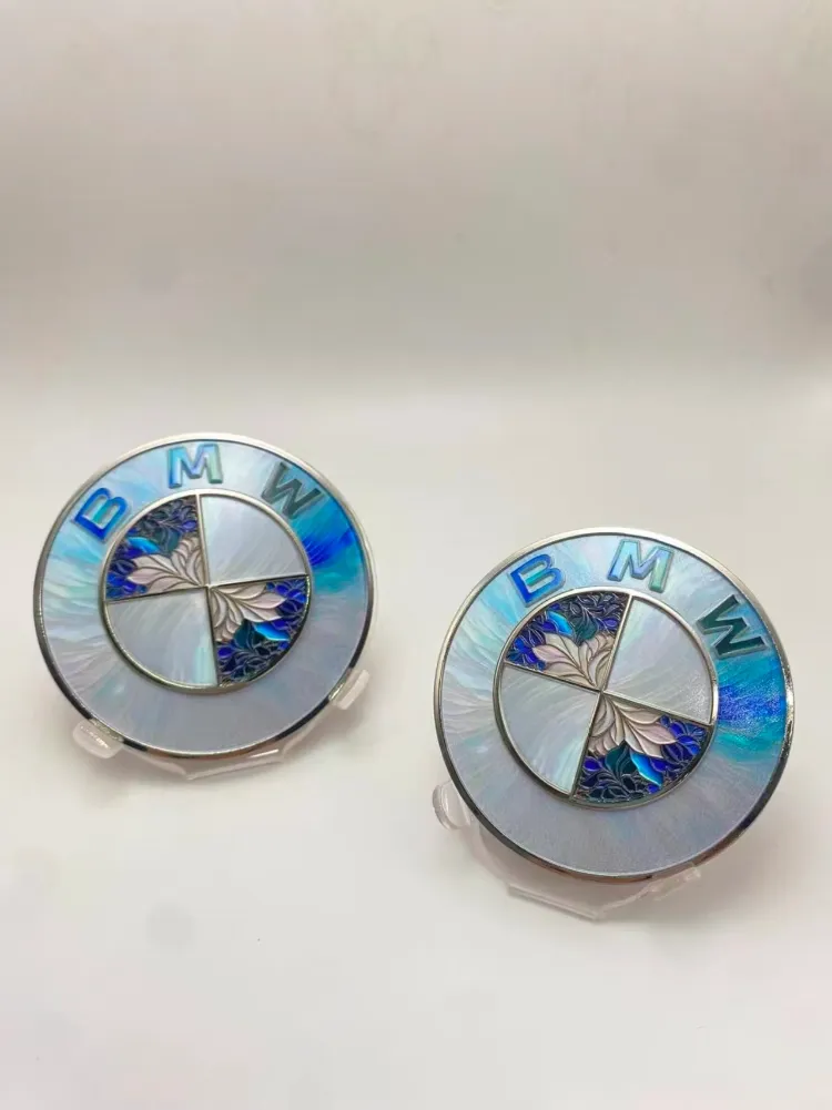 Imperium Garage® BMW Uyumlu Özel Seri Aurora Sedefli & Vitray Motifli Amblem