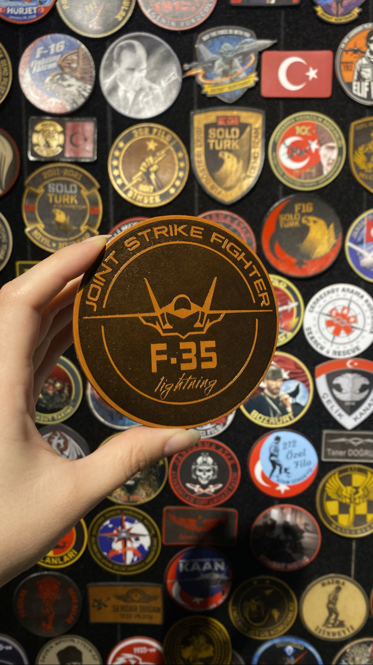 F-35 Deri Peç Taba Renk