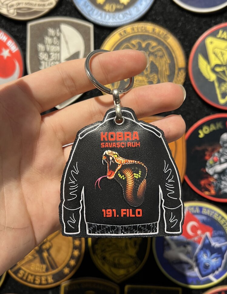 191 Filo Pilot Mont Anahtarlık Hakiki Deri