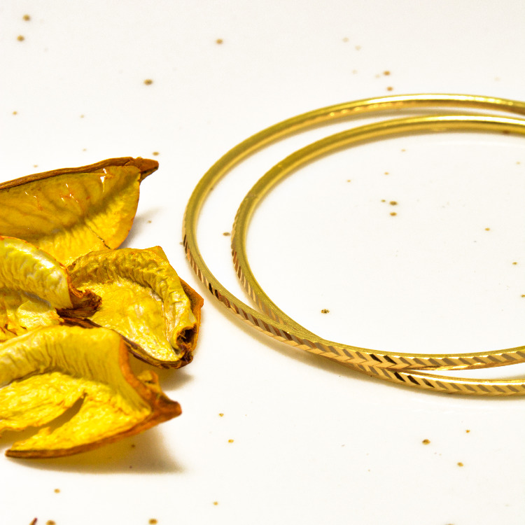Ajda 925 Ayar Gümüş Bilezik 22 Ayar Altın Kaplama