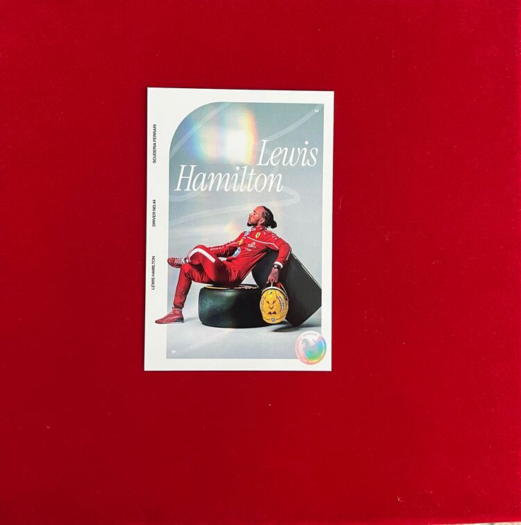 Lewis Hamilton Ferrari İmzalı Kartı