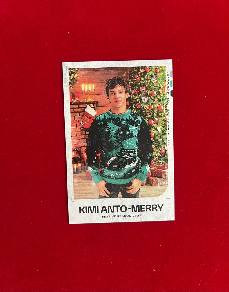 Mercedes Kimi Antonelli Christmas Kartı