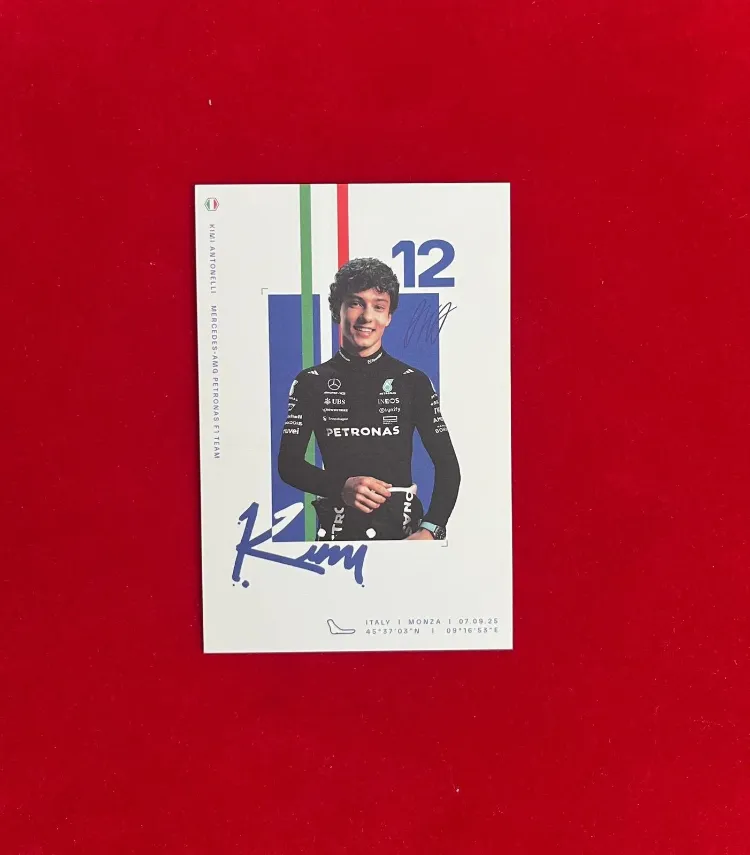 Kimi Antonelli Monza (Italy) 2025 Limited Edition Driver Card