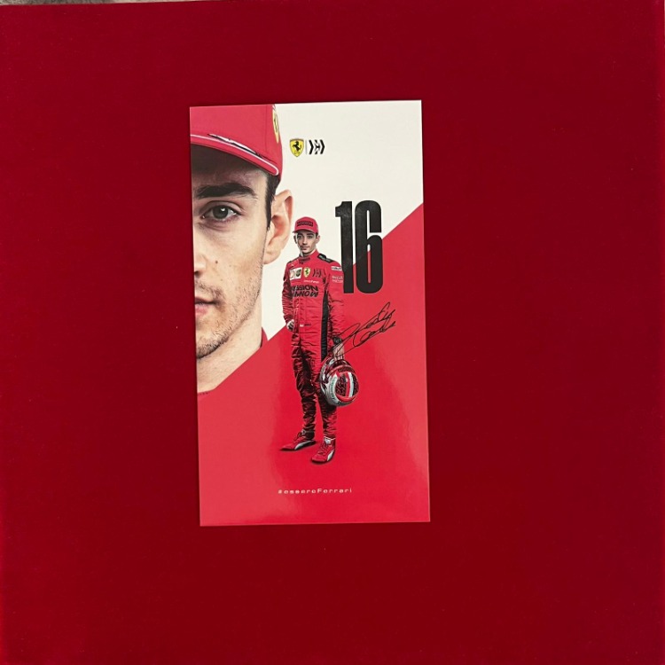 Charles Leclerc – Ferrari 2019 İmzalı Sürücü Kartı
