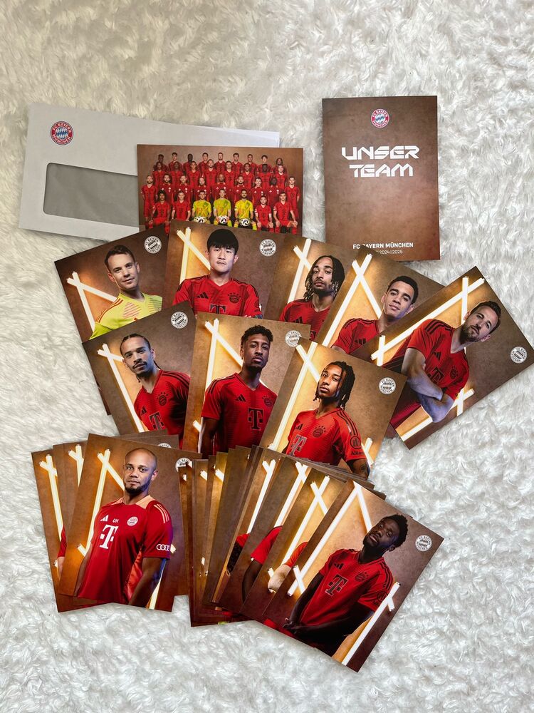 Bayern Münih Lisanslı Baskı İmzalı Kartlar