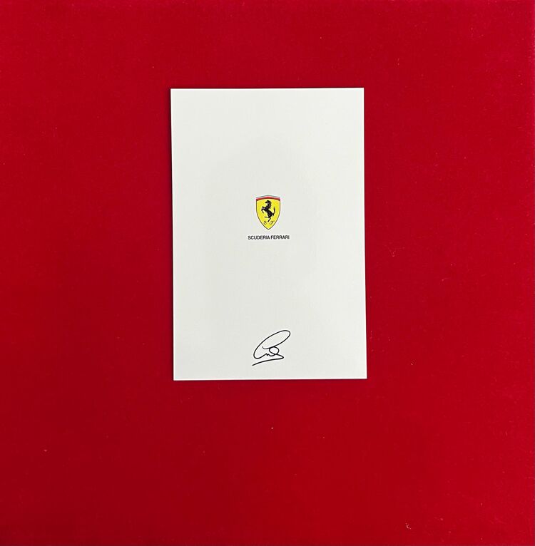Lewis Hamilton Ferrari İmzalı Kartı