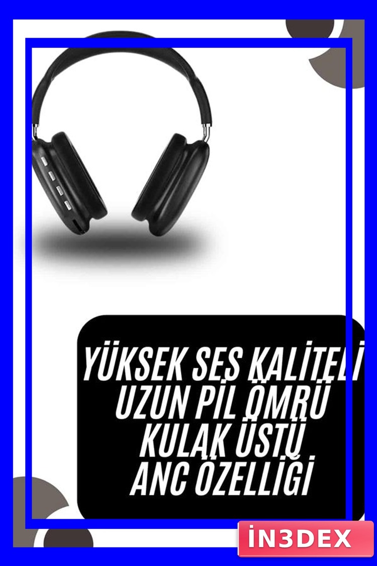 Bluetooth Kulak Üstü Kulaklık SD Kart Girişli Yumuşak Pedli Kablosuz
