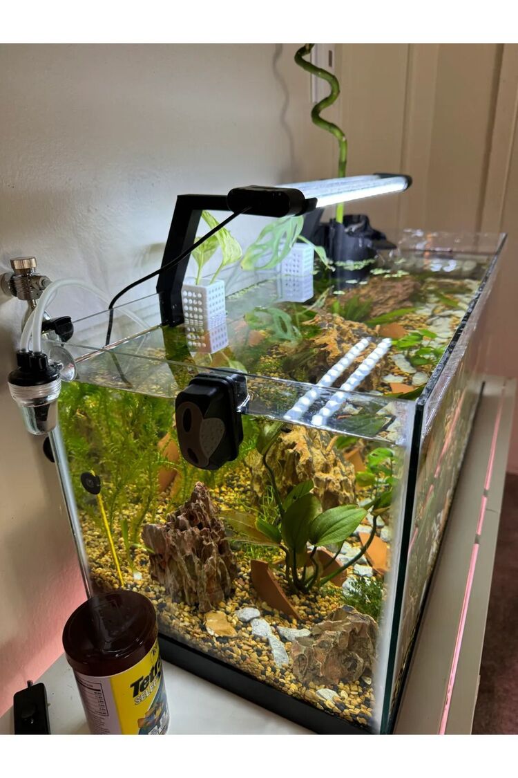 Akvaryum Led Tutucu Aparat 2 Adet 1 Set 6mm Cam içindir