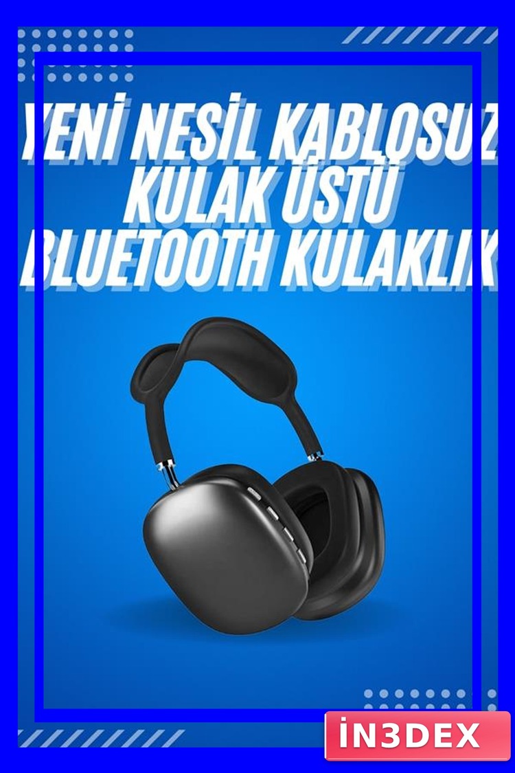 2025 Model Kulak Üstü Kablosuz Bluetooth Kulaklık Uzun Pil Ömürlü