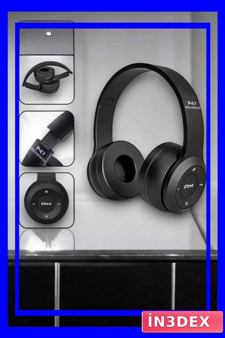 Ergonomik Bluetooth Kulaklık TF Kart ve AUX Girişli Kulak Üstü