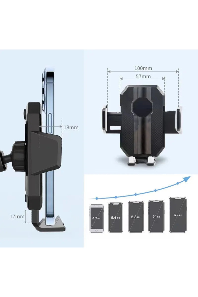 Store Universal Çok Fonksiyonlu Araç İçi Telefon Tutucu - 360° Dönebilen, Vakumlu ve Ayarlanabilir