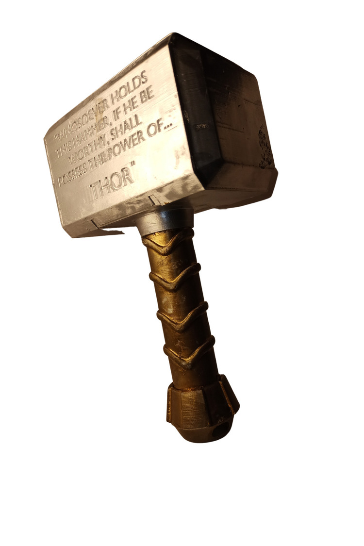 Thor'un Çekici Mjolnir Marvel Koleksiyonluk Büyük Boy 25x15cm Figür
