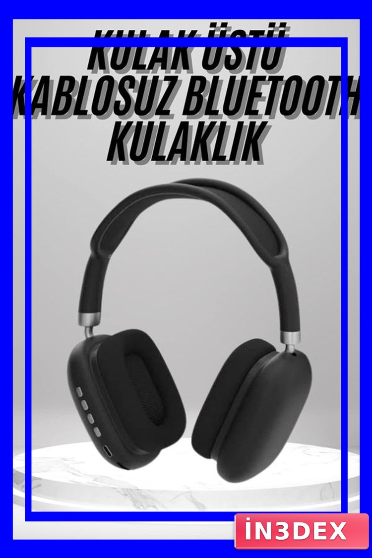 Bluetooth Kulak Üstü Kulaklık SD Kart Girişli Yumuşak Pedli Kablosuz