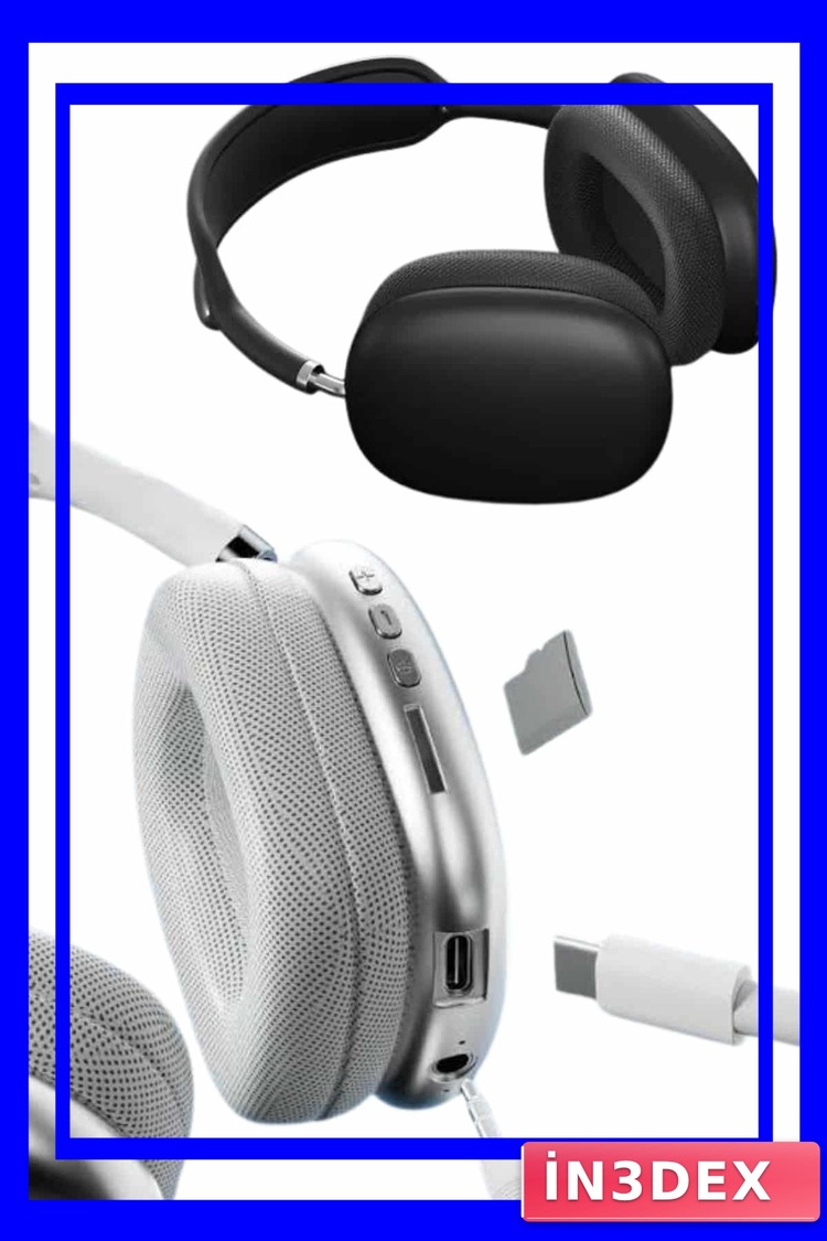 2025 Model Kablosuz Bluetooth Kulak Üstü Kulaklık Uzun Pil