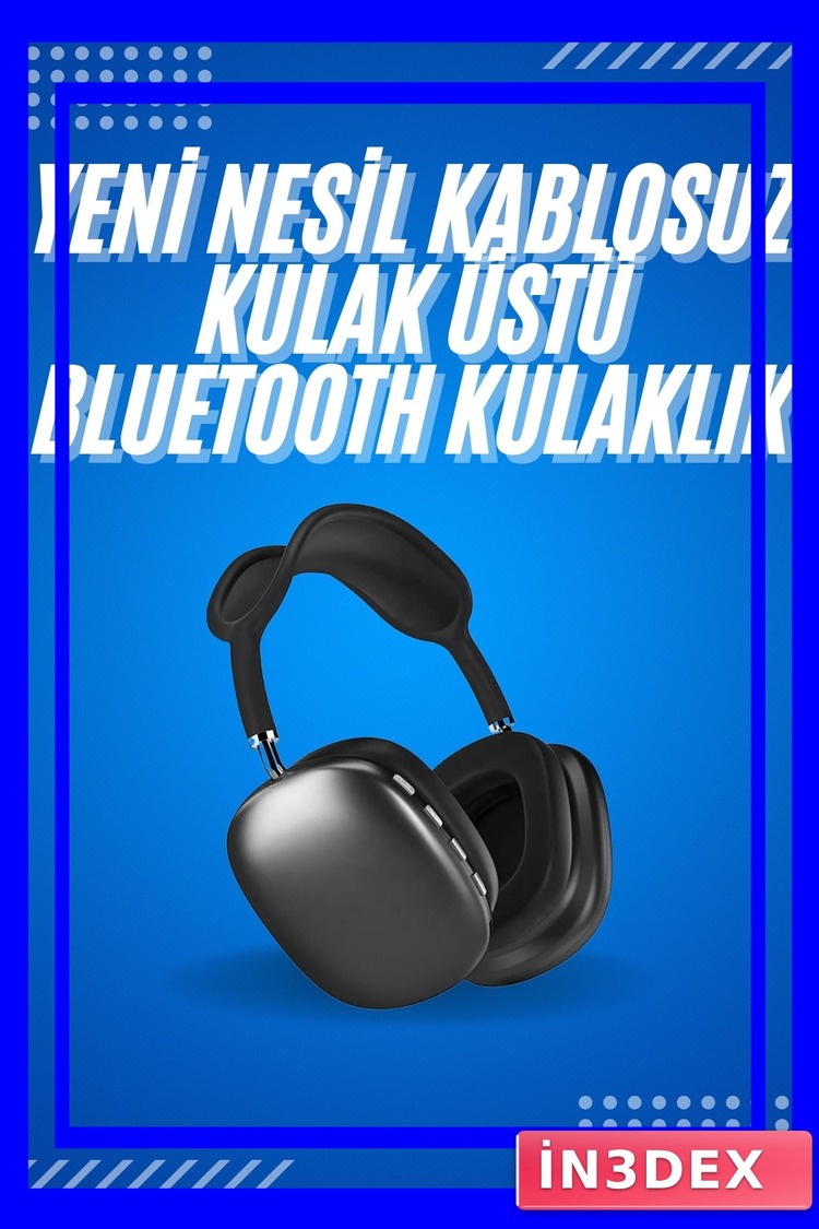 2025 Model Kablosuz Bluetooth Kulak Üstü Kulaklık Uzun Pil