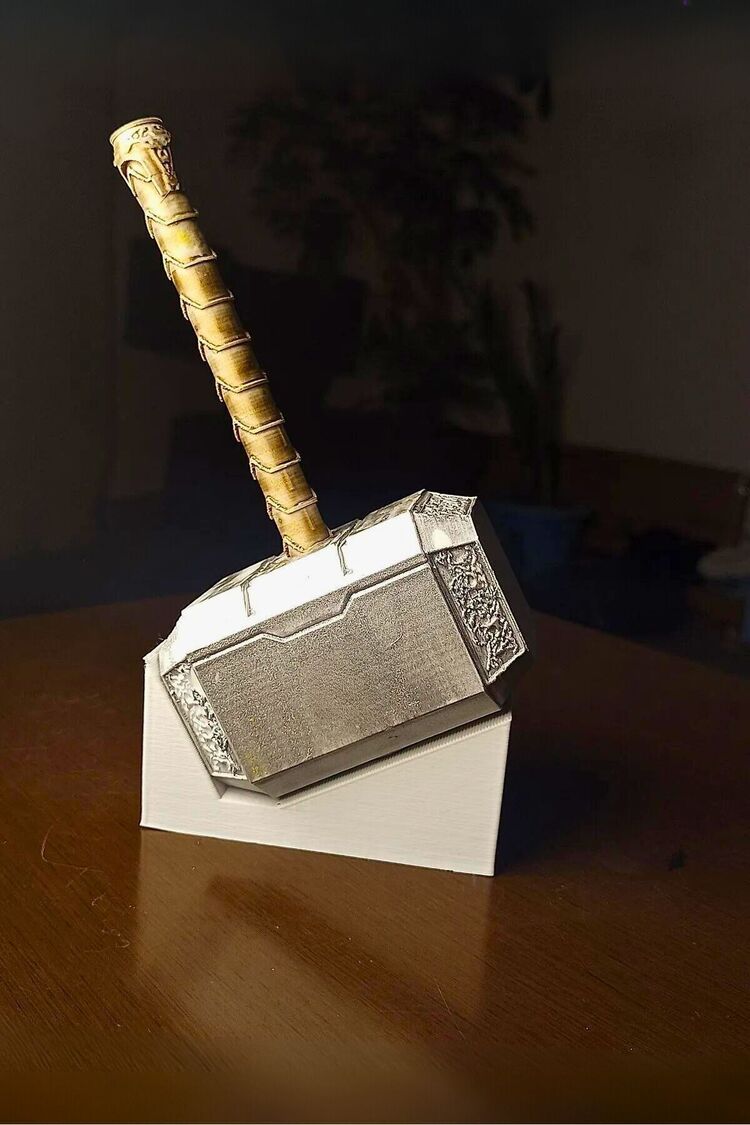 Thor Çekici Mjolnir Koleksiyon Figürü Gerçekçi Marvel Dekoratif Biblo