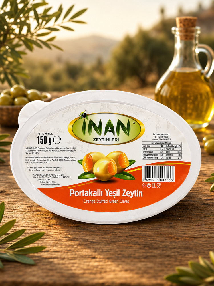 Portakallı Yeşil Zeytin