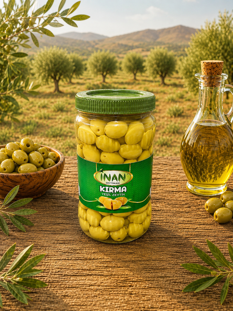 Kırma Yeşil Zeytin İri boy