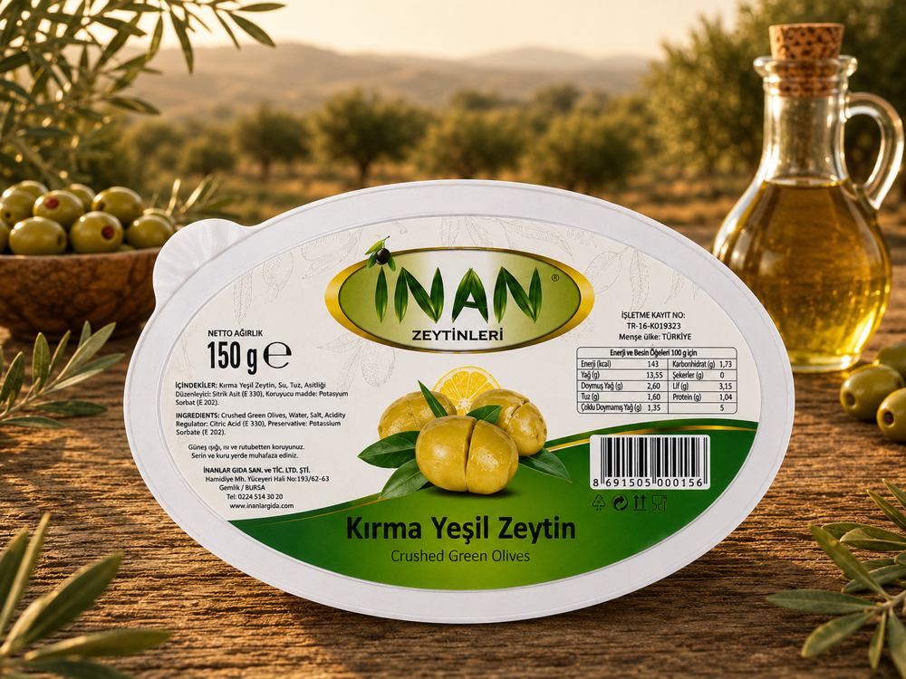 Kırma Yeşil Zeytin İri boy