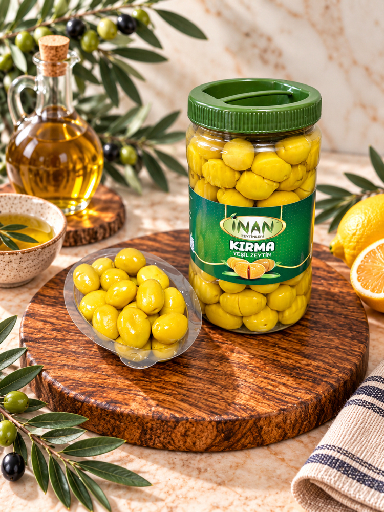 Kırma Yeşil Zeytin İri boy