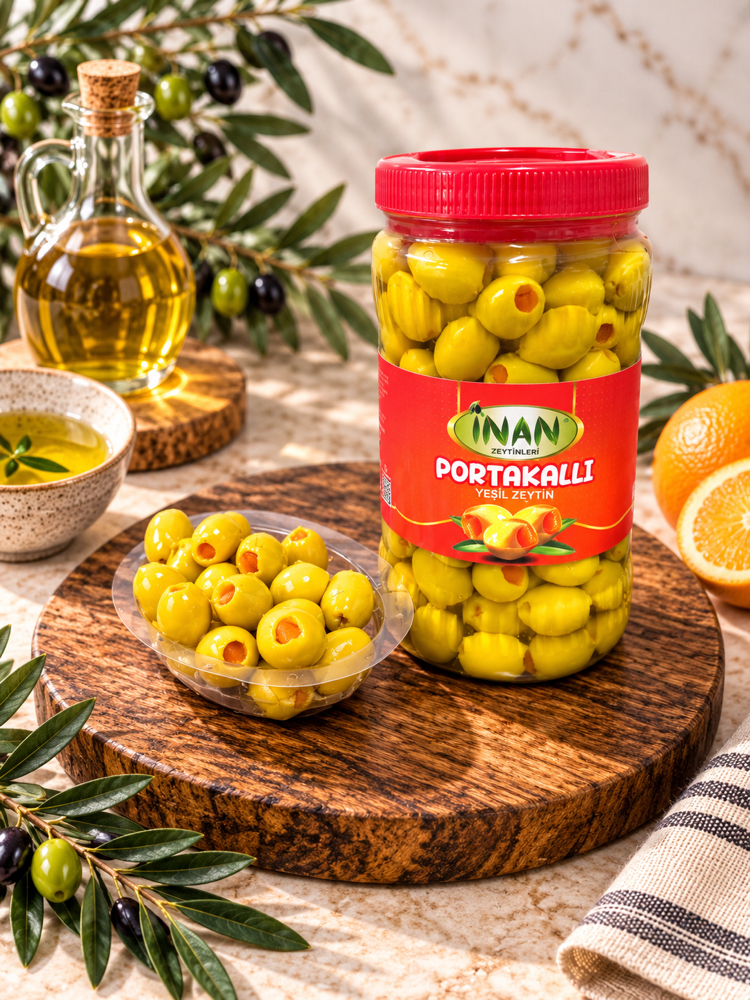 Portakallı Yeşil Zeytin