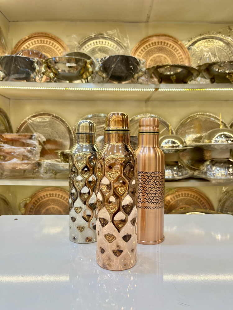 GAMZE PARLAK BAKIR RENK MATARA ( 750ml ) 