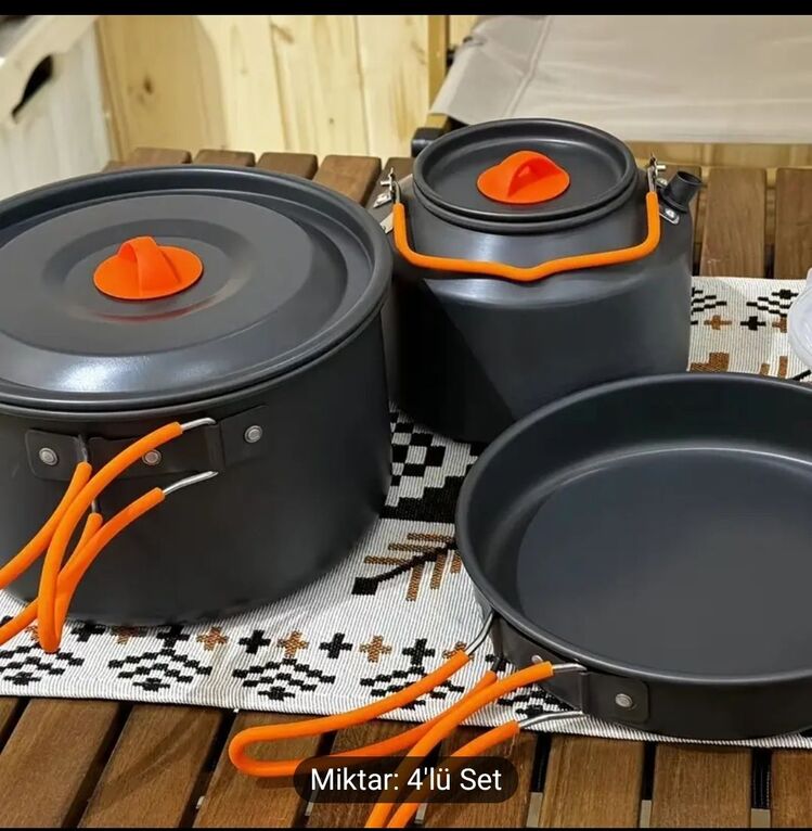 Kamp Pişirme Seti (4 Adet)