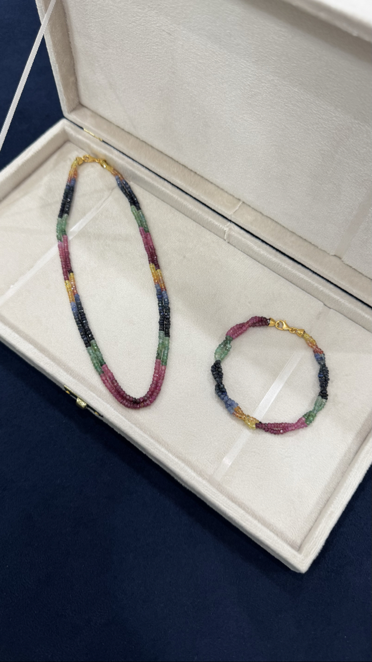 Safir-Zümrüt-Yakut Set