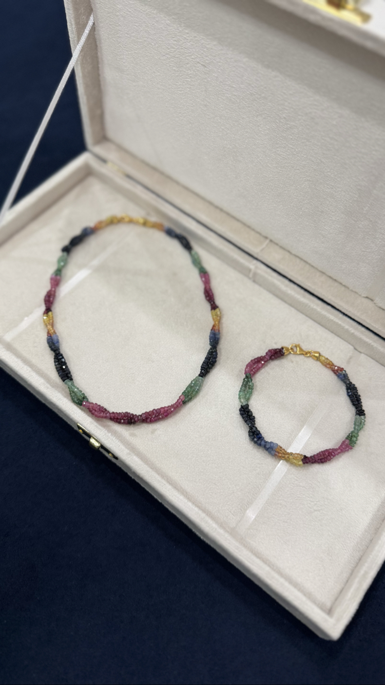 Safir-Zümrüt-Yakut Set