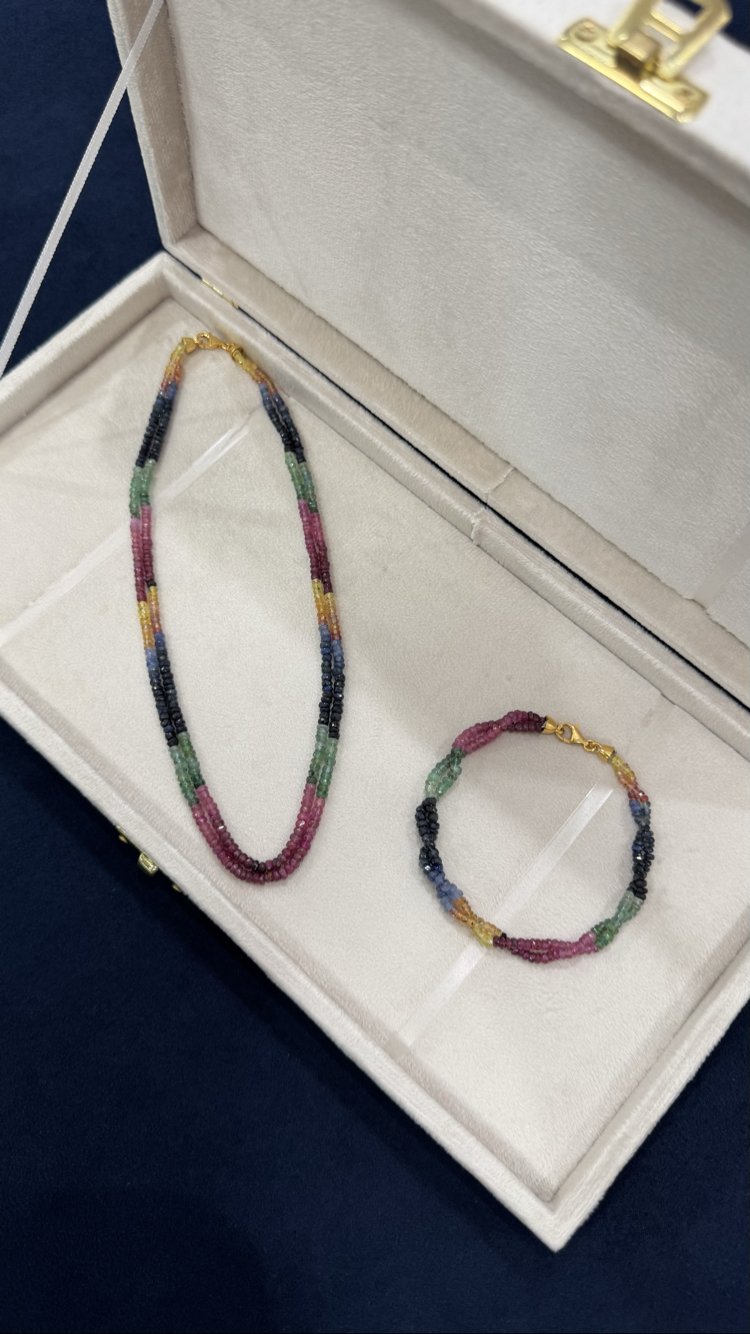 Safir-Zümrüt-Yakut Set