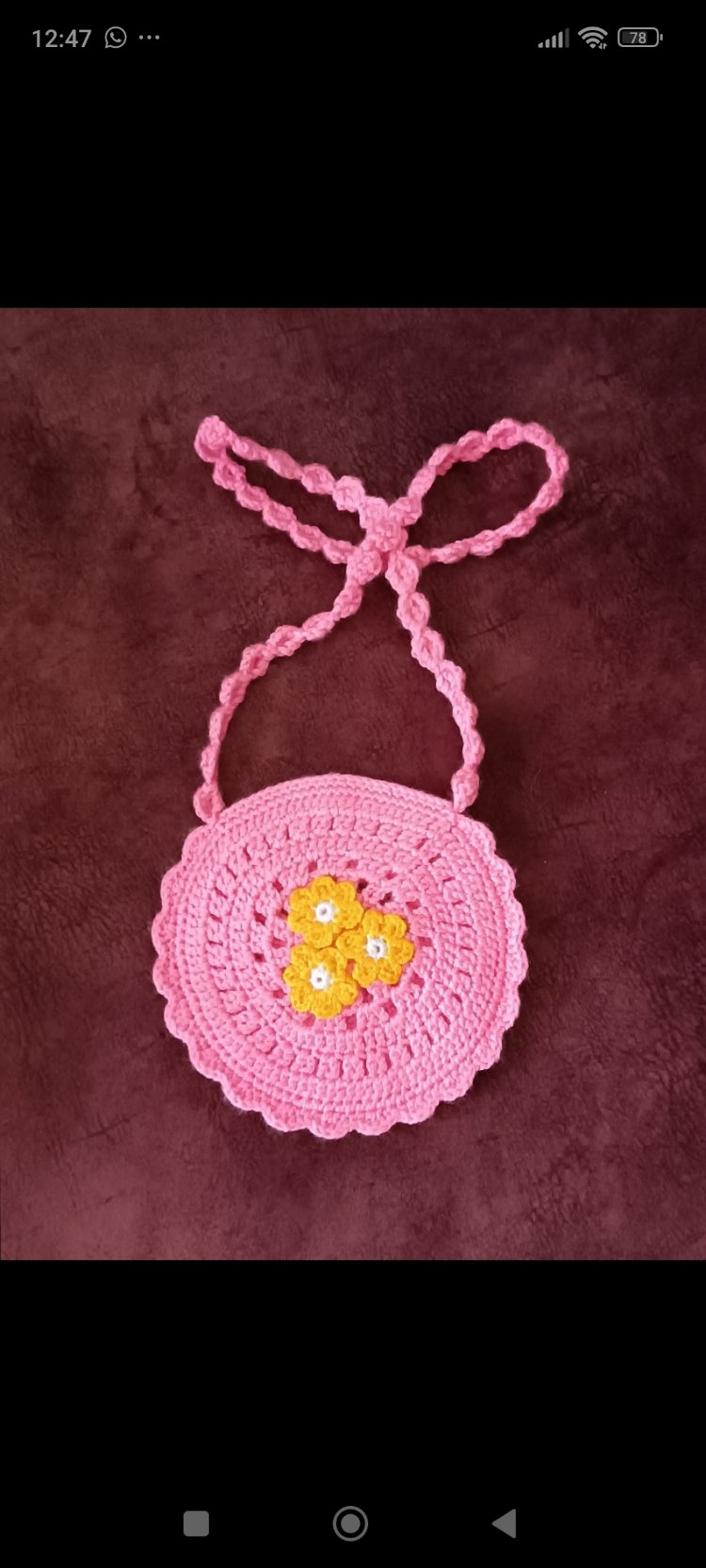 pembe çanta