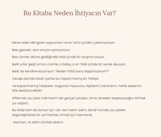 Affetme Yolculuğu Dijital Çalışma Kitabı