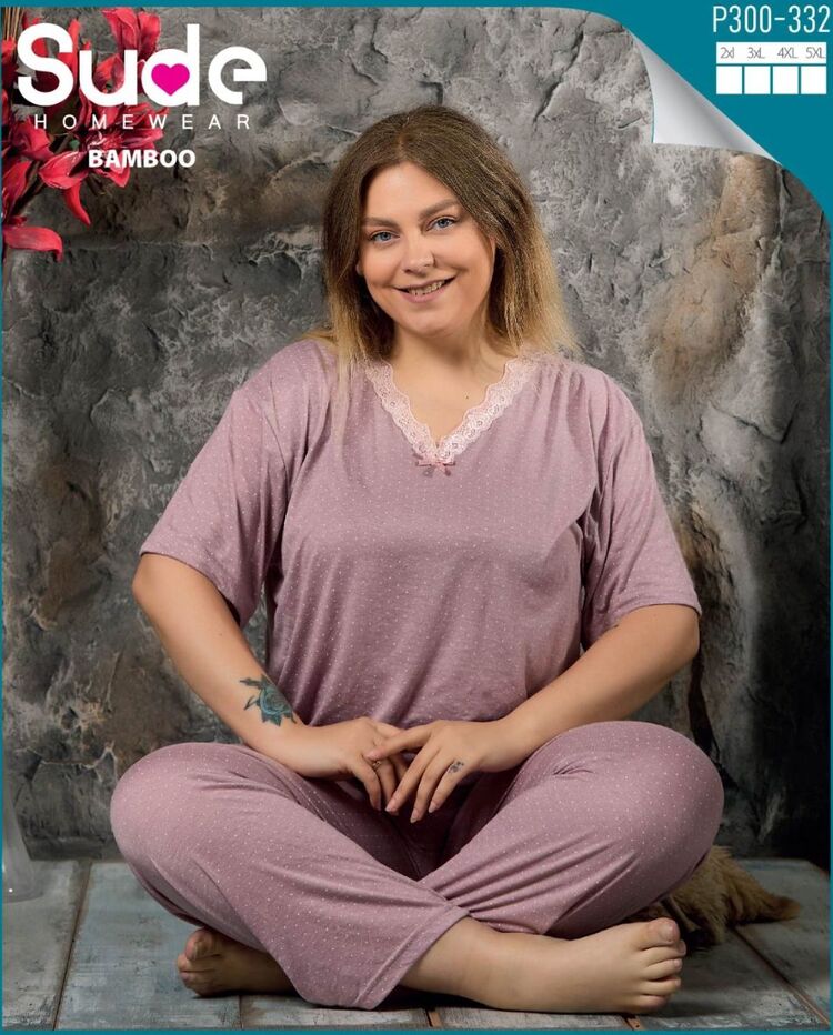 Kadın Bambu Kısakol Pijama Takımı 