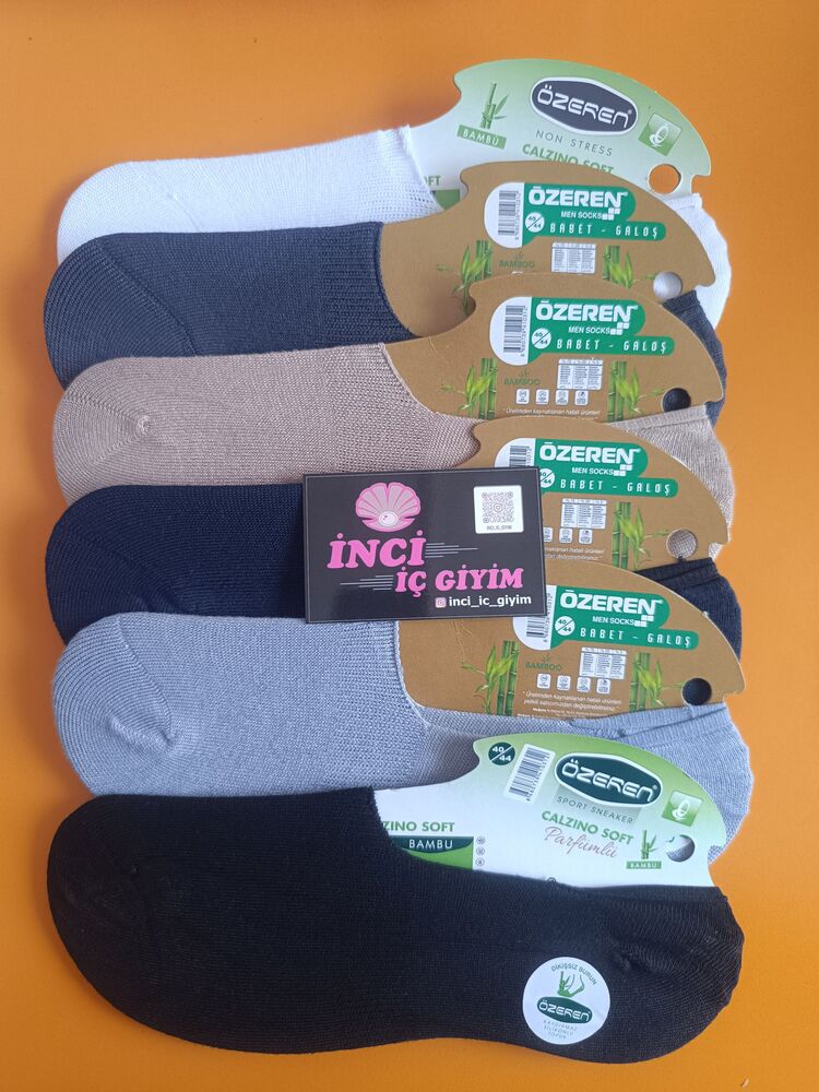 6 Adet Bambu Galoş Tipi Erkek Çorabı