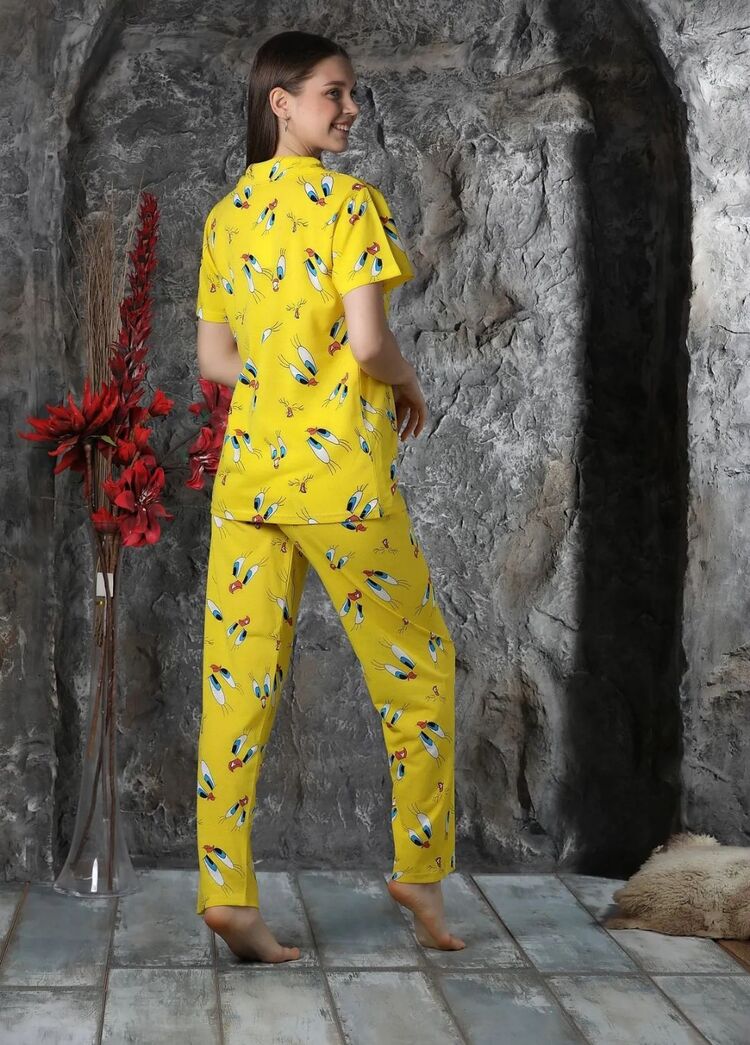 Tweety Desenli Kısakol Pijama Takım