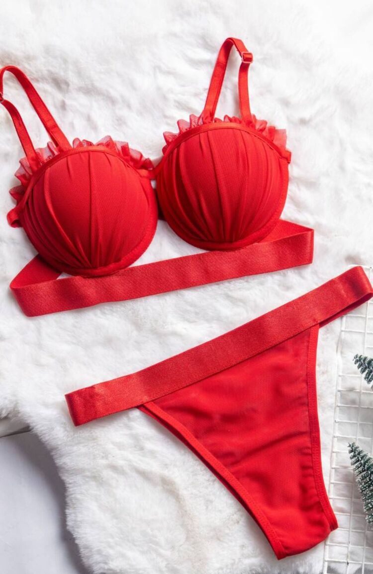İstiridye Model Dolgulu Sütyen Takımı