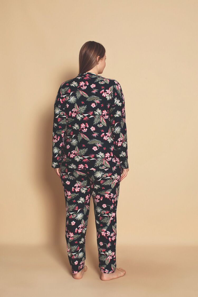 Büyük Beden Süet Pijama Takımı