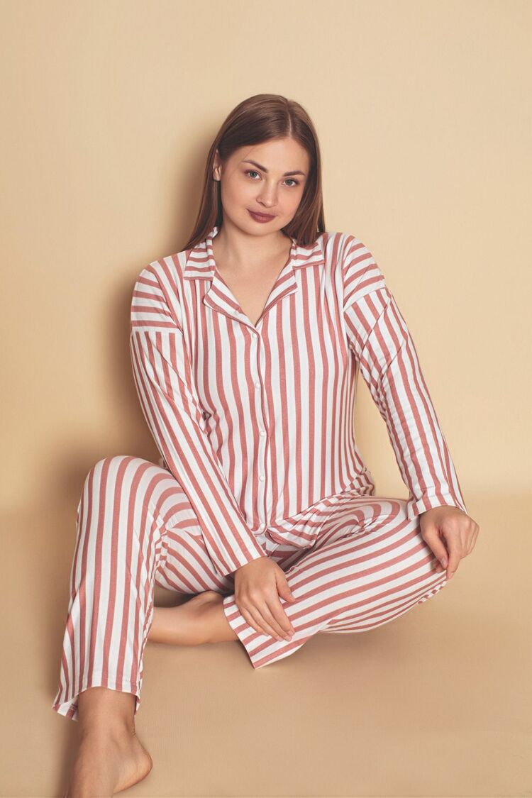 Büyük Beden Süet Pijama Takımı 
